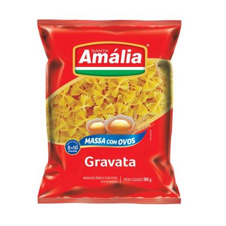 Macarrão Santa Amália com Ovos Gravata Pacote 500G