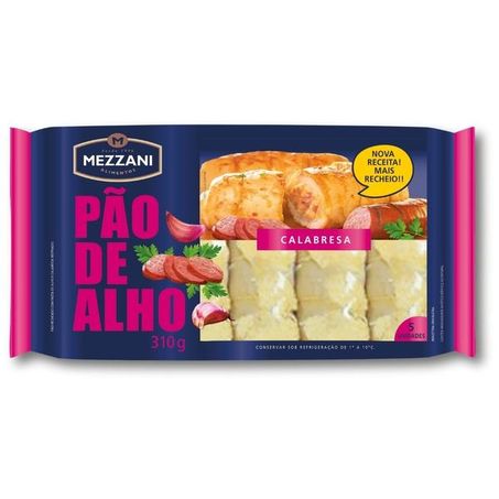 PÃO DE ALHO MEZZANI CALABRESA 310G