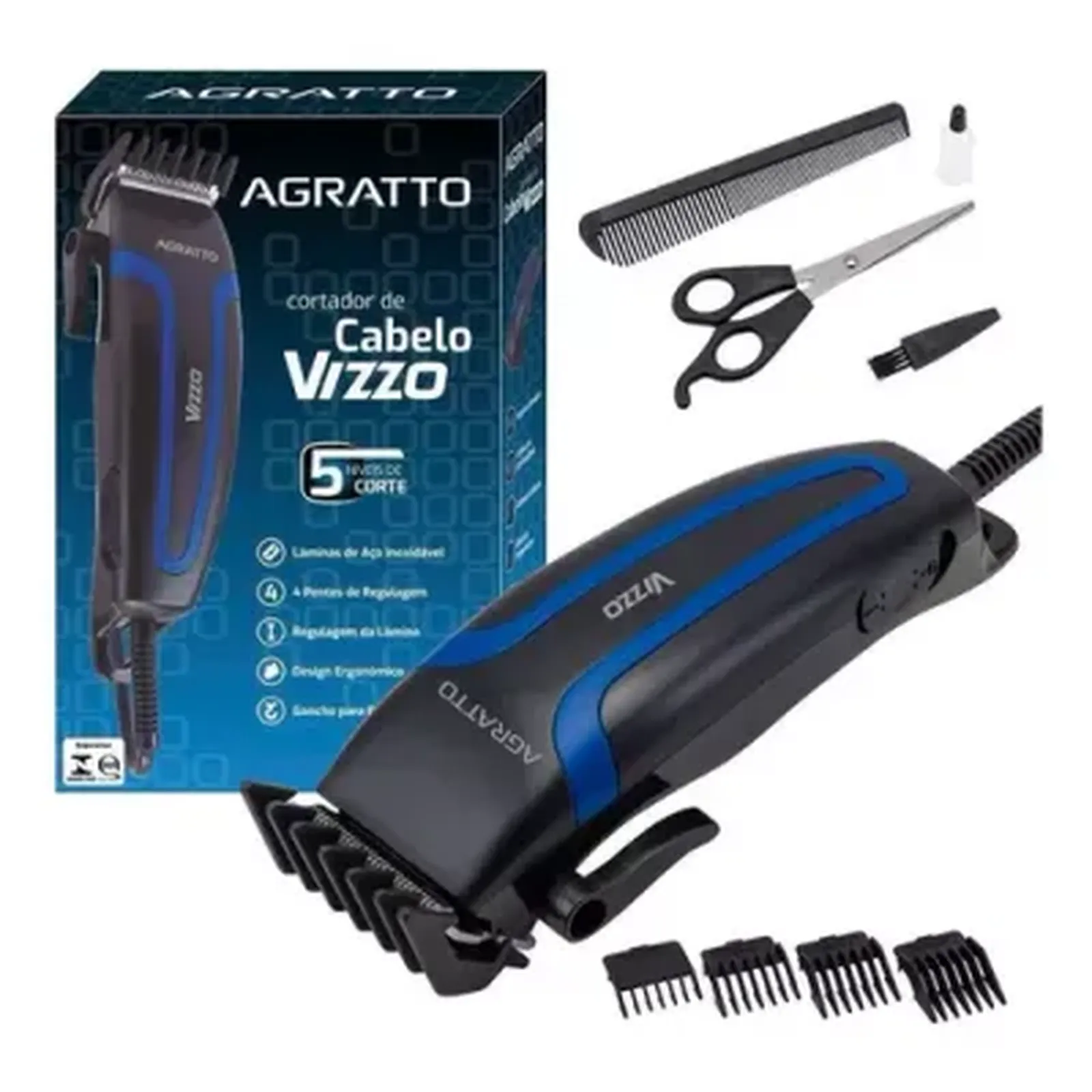 AGRATTO CORTAD.CABE.VIZZO CR 02 PT 10W 220V