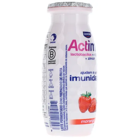 Leite Fermentado Parcialmente Desnatado de Morango Actimel 100G 360-31