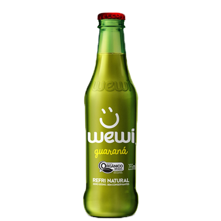 Refrigerante Guaraná Wewi Orgânico Garrafa 255Ml