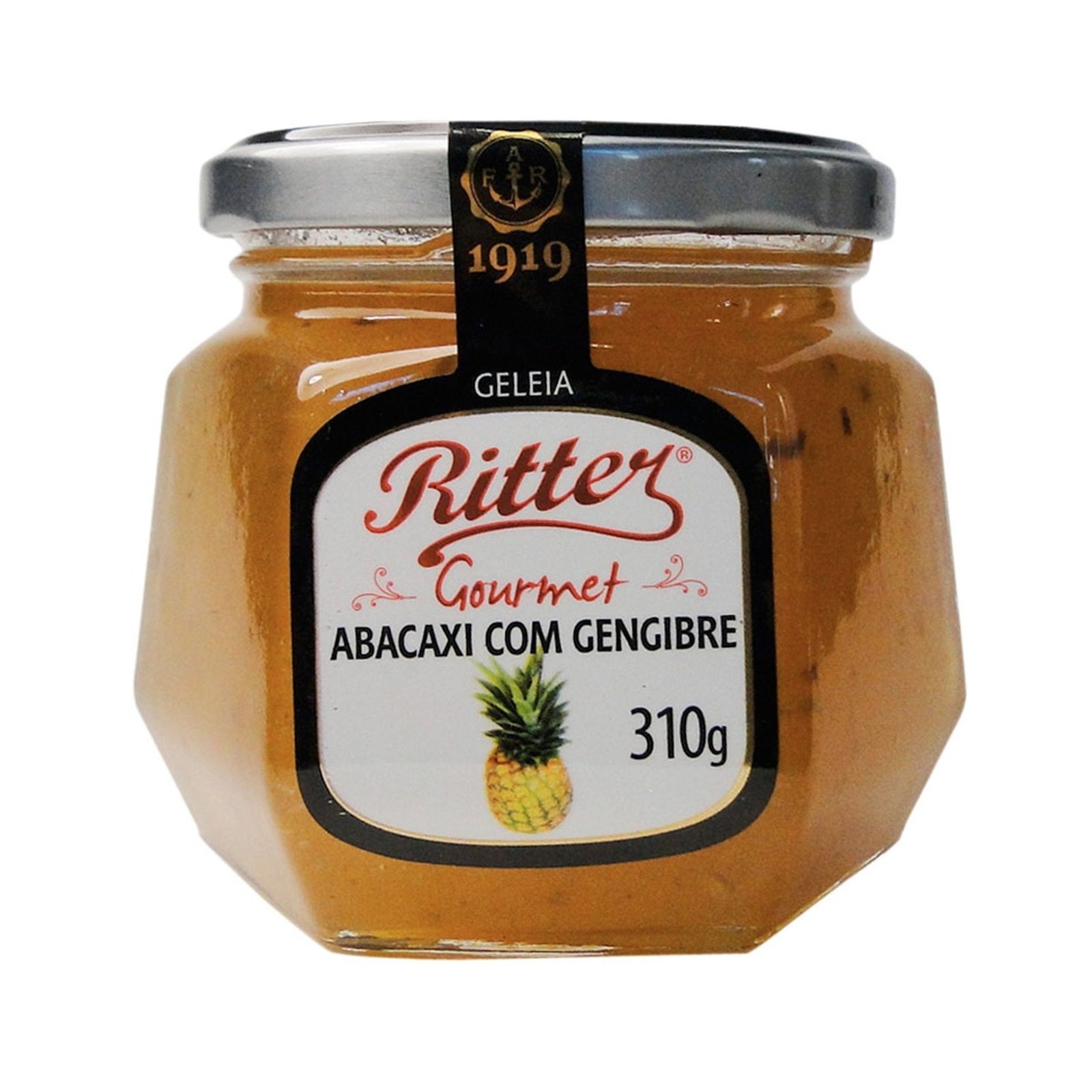 Geleia ritter abacaxi c/geng 310 g