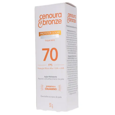 Protetor solar facial cenoura e bronze fps 70 50g 360-3