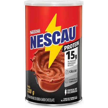 Pó para Preparo de Bebida Chocolate Nescau Protein Lata 330g