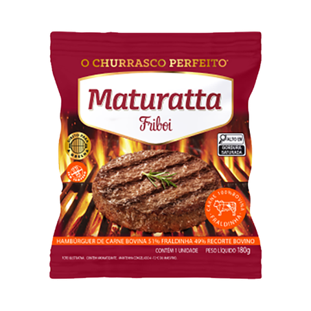 Hamburguer friboi 180g maturatta bovina/fraldinha