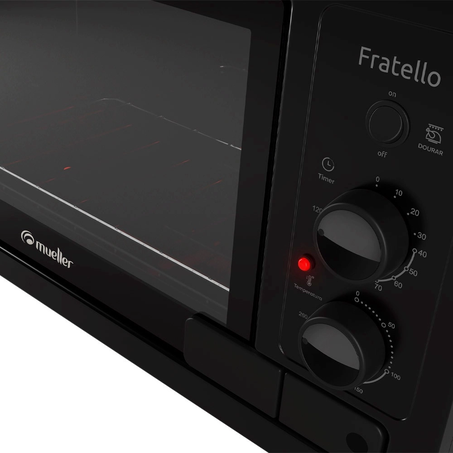 Forno Elétrico Mueller Fratello 44L 220v Preto Fosco 360-2