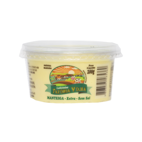 MANTEIGA S/SAL EXTRA FAZENDA VELHA 200G