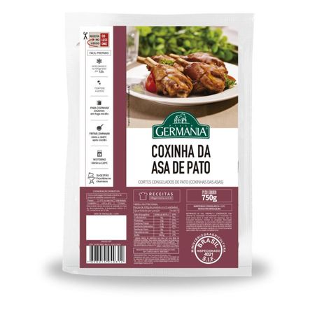 COXINHA DA ASA DE PATO GERMANIA 750G CONGELADO