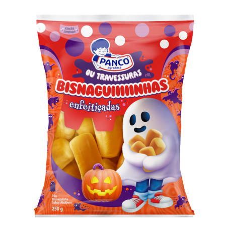 Bisnaguinha Panco Enfeitiçadas Abóbora 250g
