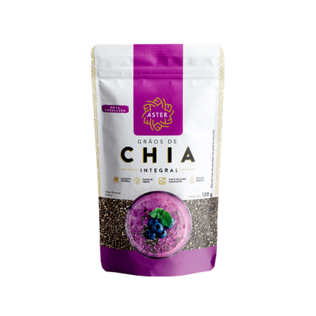 Semente De Chia Integral Livre D. 120g