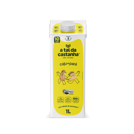 BEBIDA VEGETAL CAST CAJU/PARA ORGÂNICA 1L - A TAL