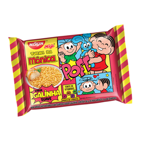 MACARRÃO INST NISSIN TURMA MONICA GALINHA SUAVE 80