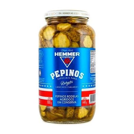 Pepino hemmer rodelas agridoce conserva