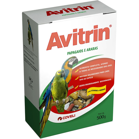 Ração Avitrin 500g - Papagaios
