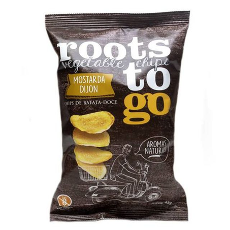 ROOTS CHIPS BATATA DOCE MOSTARDA DIJON S/GLUTEN - 45G