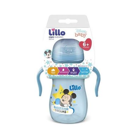 Copo Lillo com alça mickey 240ml