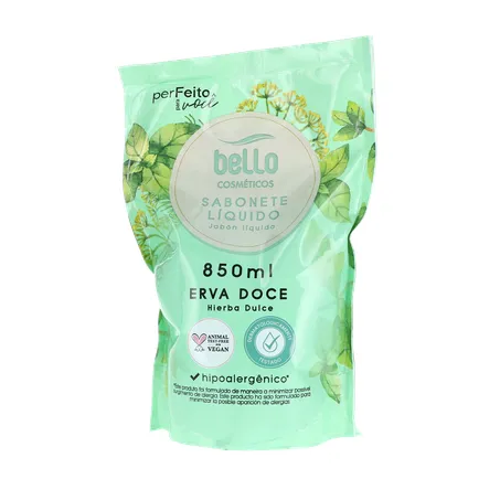 Sabonete liquido bello erva doce ref. 850ml 360-1