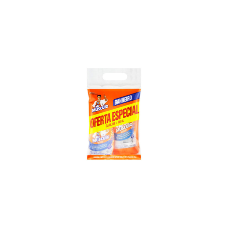 Kit Desinfetante Banheiro Mr Músculo 500Ml Borrifador  Refil 400Ml