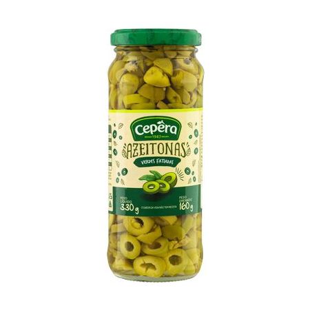 AZEITONA CEPERA VERDE FATIADA VD 160G