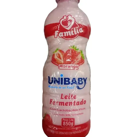 Leite Fermentado Unibaby 850g Morango