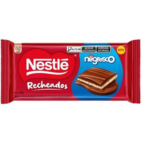 Chocolate nestlé recheado negresco 90g