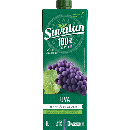 Suco suvalan 1l uva s/acucar