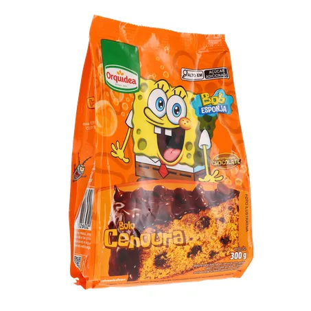 MISTURA BOLO ORQUÍDEA BOB ESPONJA CENOURA COM CHOCOLATE 300G 360-33
