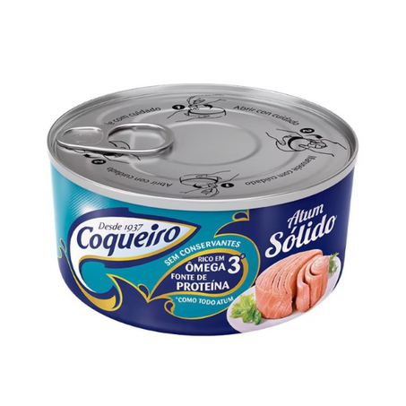 Atum Coqueiro Sólido com Óleo  Lata 120gr