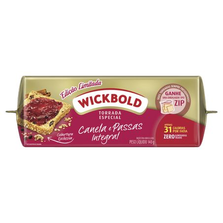 TORRADA ESPECIAL CANELA COM PASSAS WICKBOLD