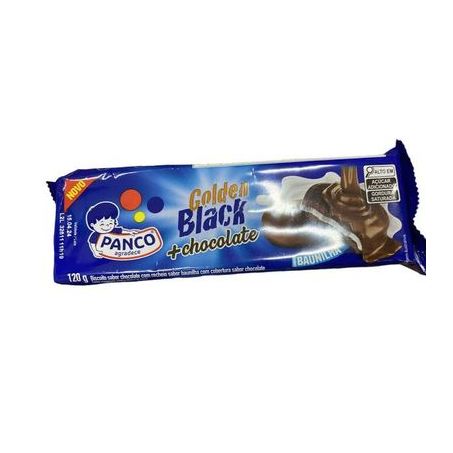 BISC PANCO GOLDEN BLACK 120G BAUNILHA