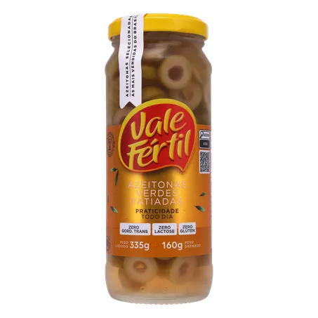Azeitona Verde Vale Fértil Fatiada Vd 160g