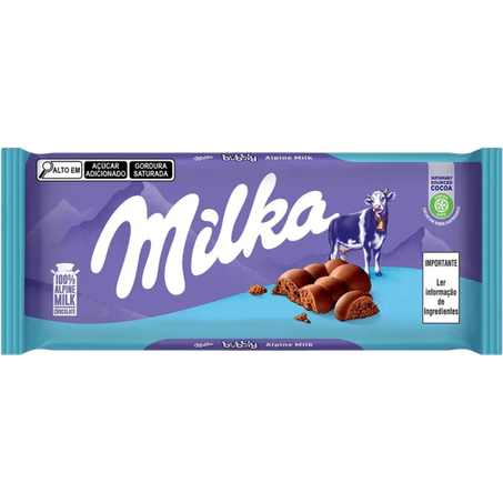 CHOCOLATE MILKA BARRA AO LEITE 90G