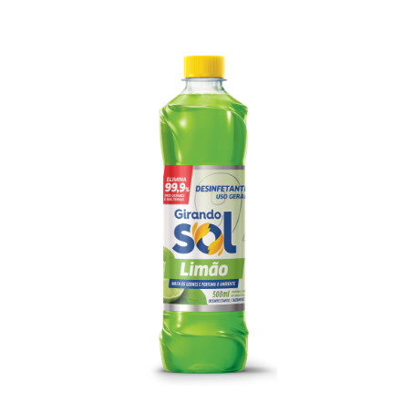 Desinfetante girando sol limão 500ml