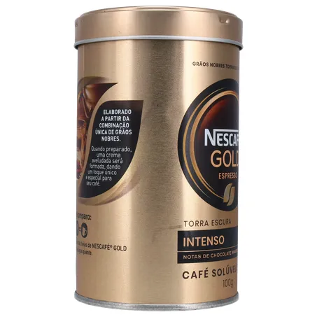 Café Nescafé Gold Espresso Intensidade 9 Lata 100G 360-30