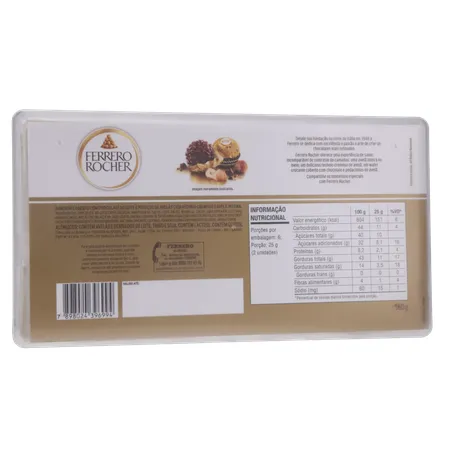 Chocolate Ferrero Rocher com 12 Unidades 150G 360-17