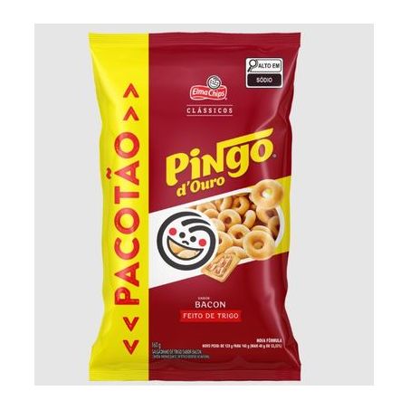 Salgados Elma Chips Pingo D'ouro Bacon 160g