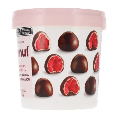 Framboesa Coberta C/Chocolate Amargo Franui Cong 150g 360-7