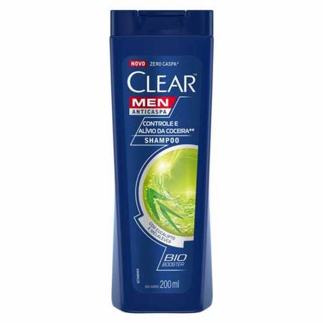 Shampoo clear men controle alivio da coceira 200ml