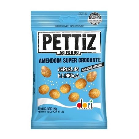 AMENDOIM DORI PETTIZ CROCANTE GERGELIM/LINHACA 120