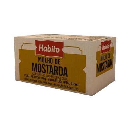 Mostarda habito sachê c/140un de 6g