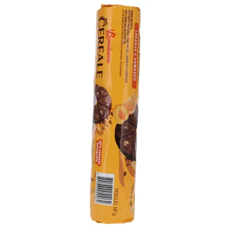 Biscoito Integral Bauducco Cereale Laranja e Damasco 147g 360-27