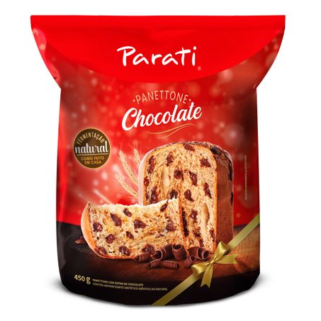 Panettone com gotas de chocolate parati