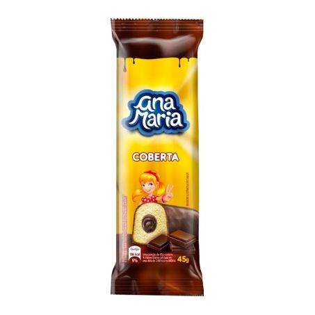 Bolo ana maria 42g recheado chocolate