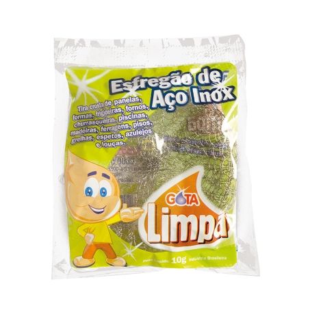 Esfregão de aço inox Gota Limpa