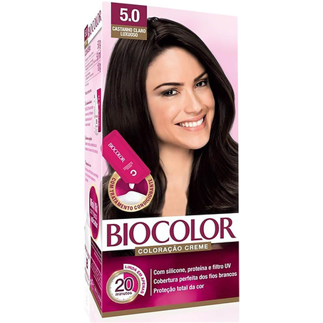 Tintura Biocolor N. 5.0 - Castanho-claro Luxuoso - Mini Kit