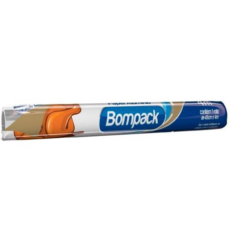 FOLHA ALUM 45CM X 4MT BOMPACK C/25