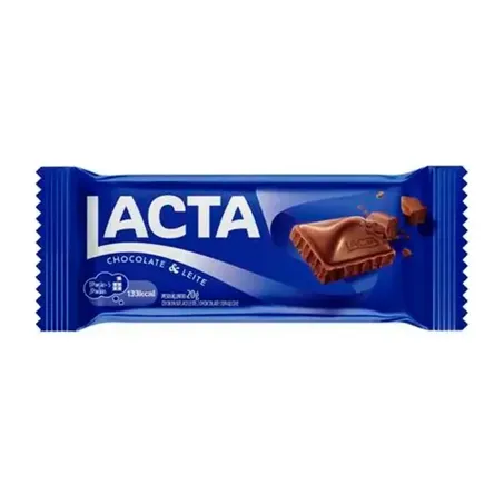 CHOCOLATE LACTA AO LEITE 20G