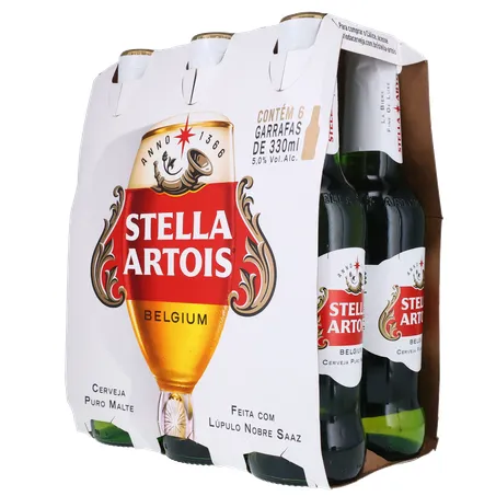Stella Artois Cerveja Lager 330Ml Long Neck Unidade 360-4