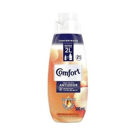 Amaciante de Roupas Comfort Óleo de Argan Frasco 500ml