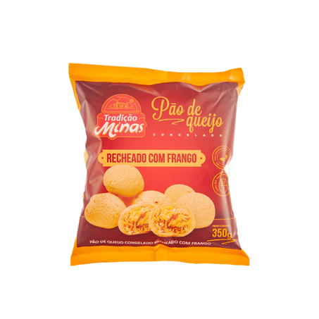 Pao Queijo Tradicao Minas 350g Recheado Frango